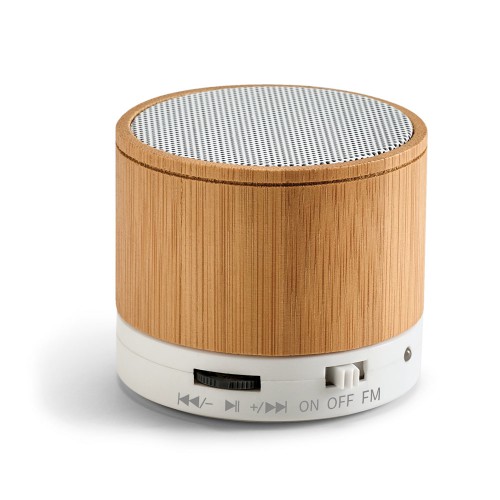 Caixa de som com Microfone bambu ThX-17_025