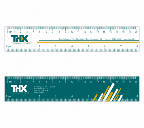 Régua 20cm - Personalizada com sua Marca