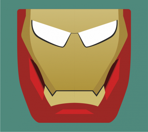 Máscara de Proteção Individual / Face Shield - Homem de Ferro