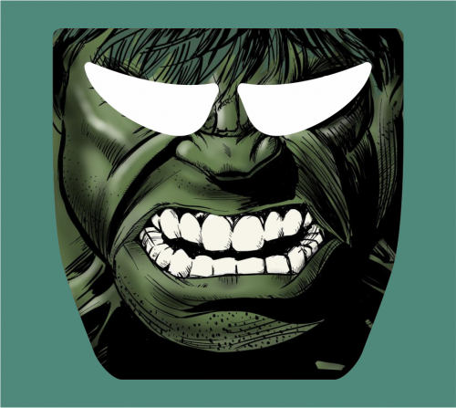 Máscara Face Shield - Hulk